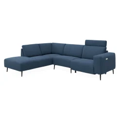 Remus venstrevendt sofa med pufafslutning
