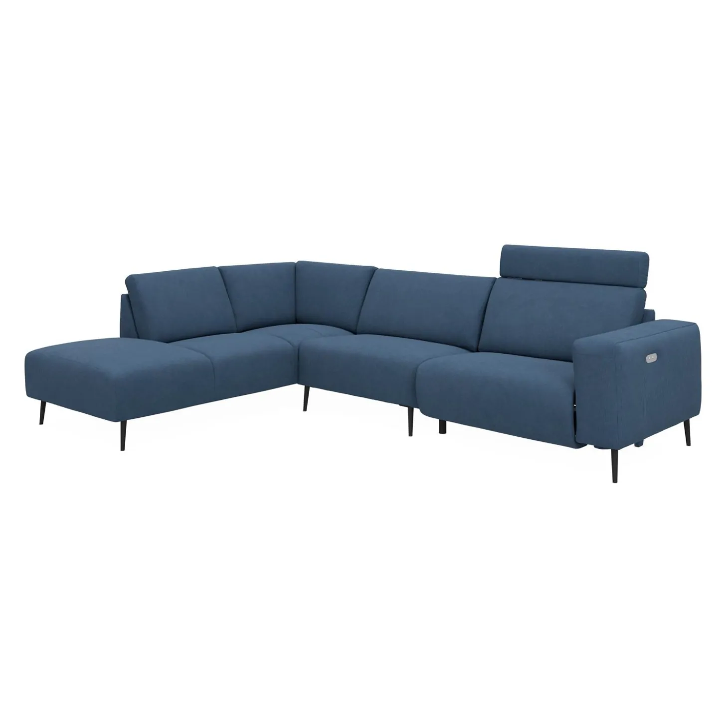 Remus venstrevendt sofa med pufafslutning