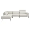 Remus venstrevendt sofa med pufafslutning