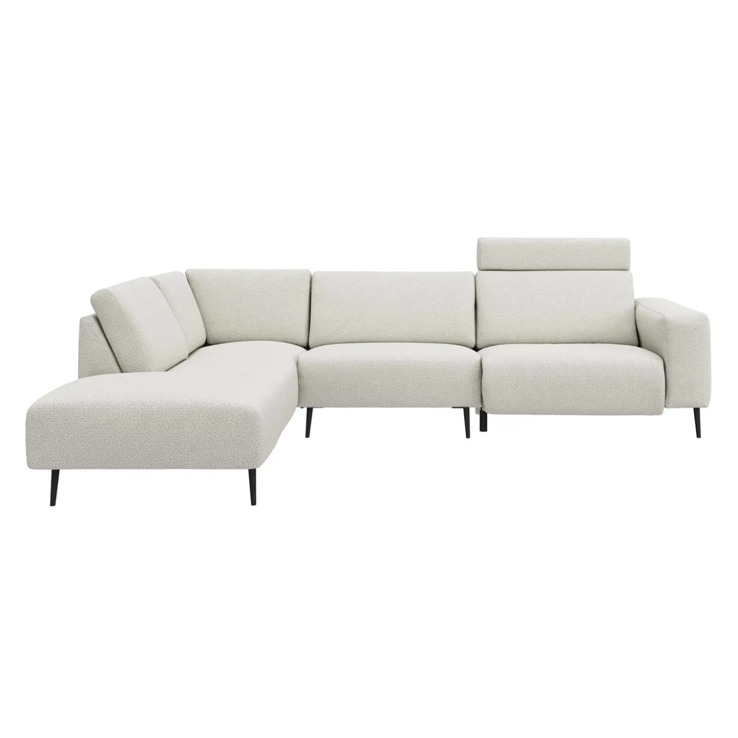 Remus venstrevendt sofa med pufafslutning