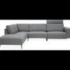 Remus venstrevendt sofa med pufafslutning