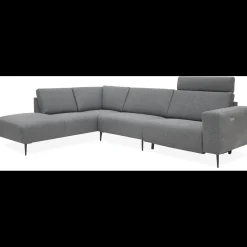 Remus venstrevendt sofa med pufafslutning