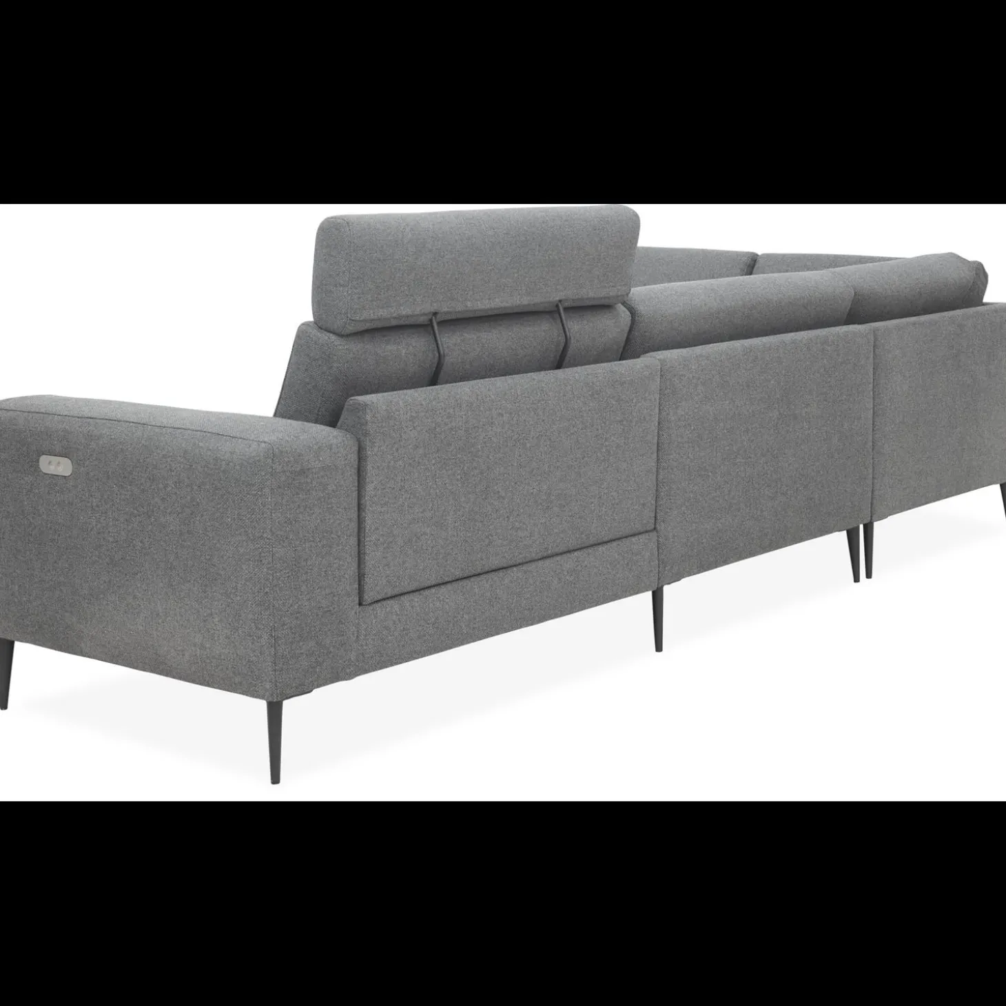 Remus venstrevendt sofa med pufafslutning