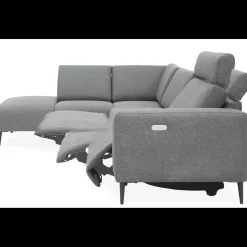 Remus venstrevendt sofa med pufafslutning