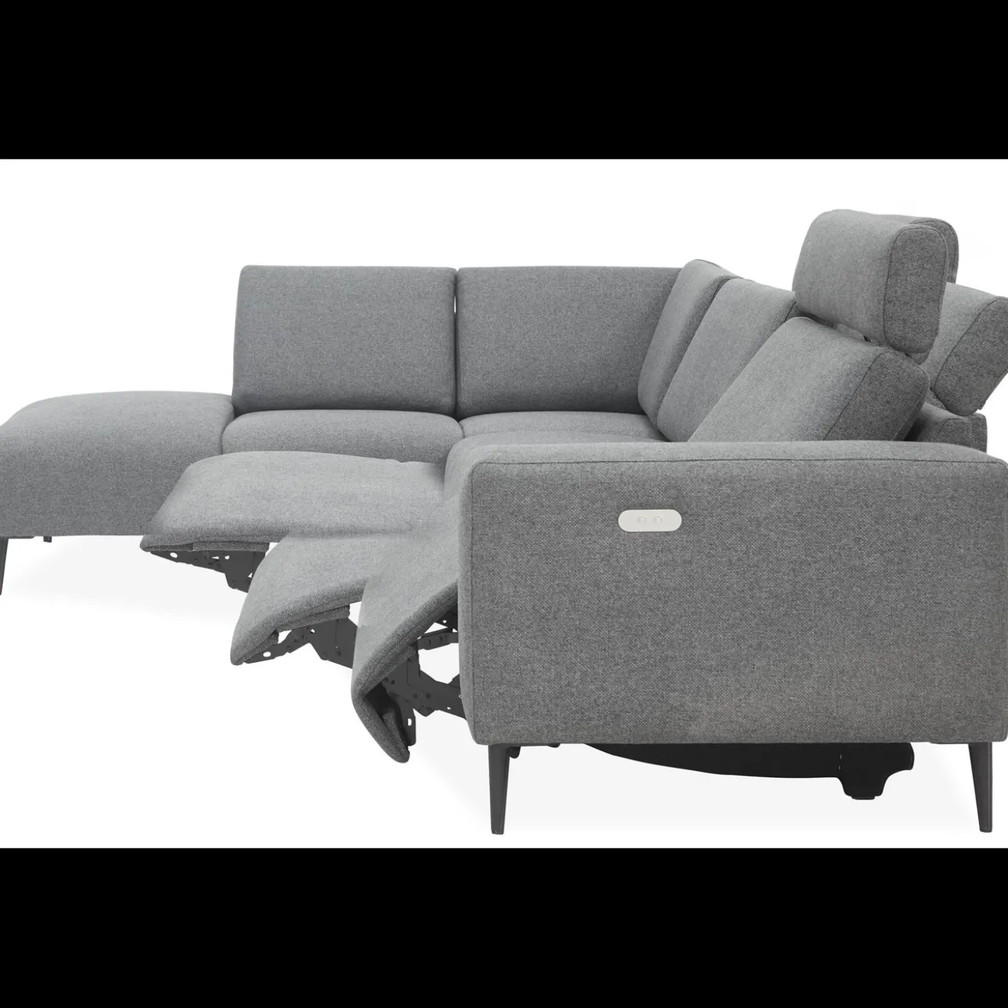 Remus venstrevendt sofa med pufafslutning