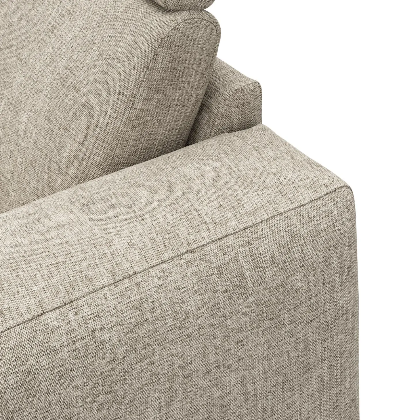 Remus venstrevendt sofa med pufafslutning