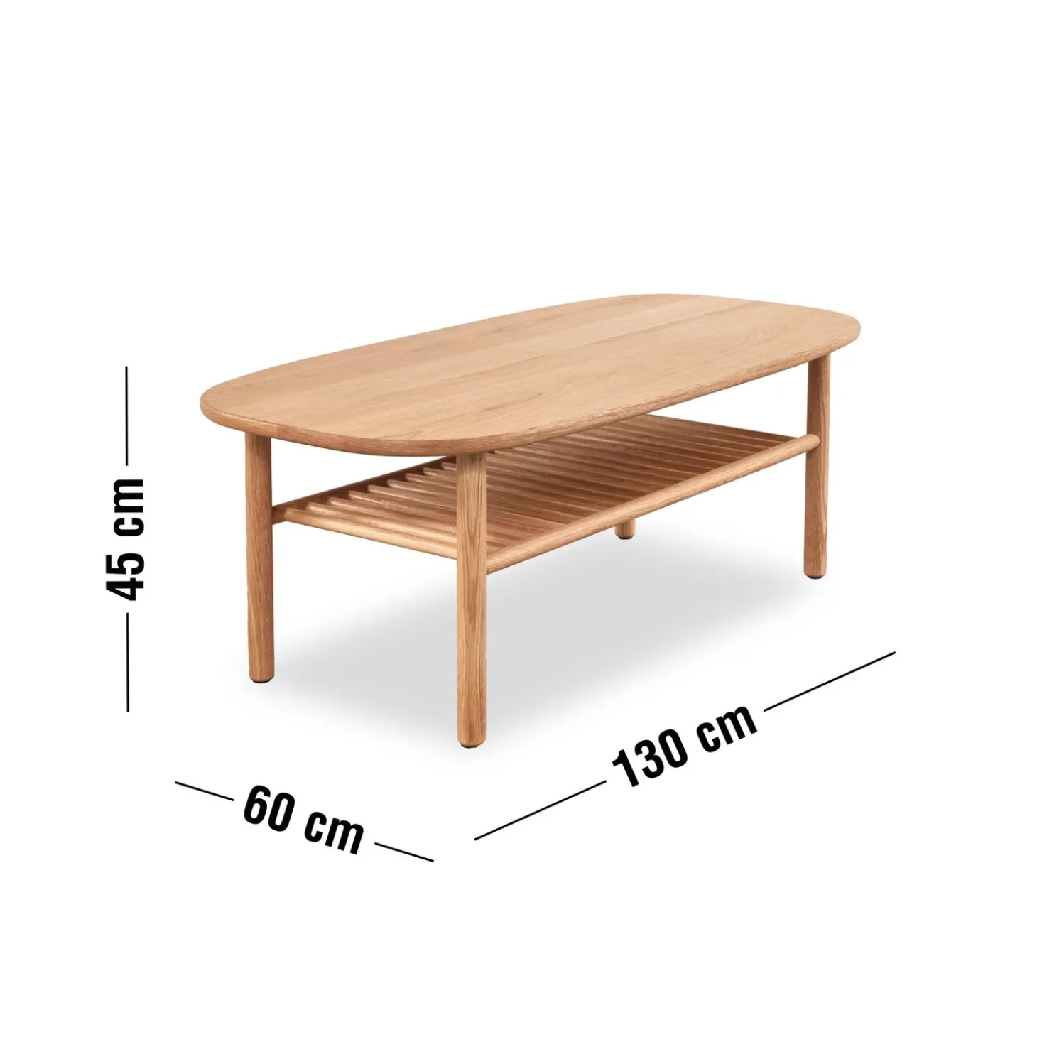 Satu Sofabord 130 x 45 x 60 cm