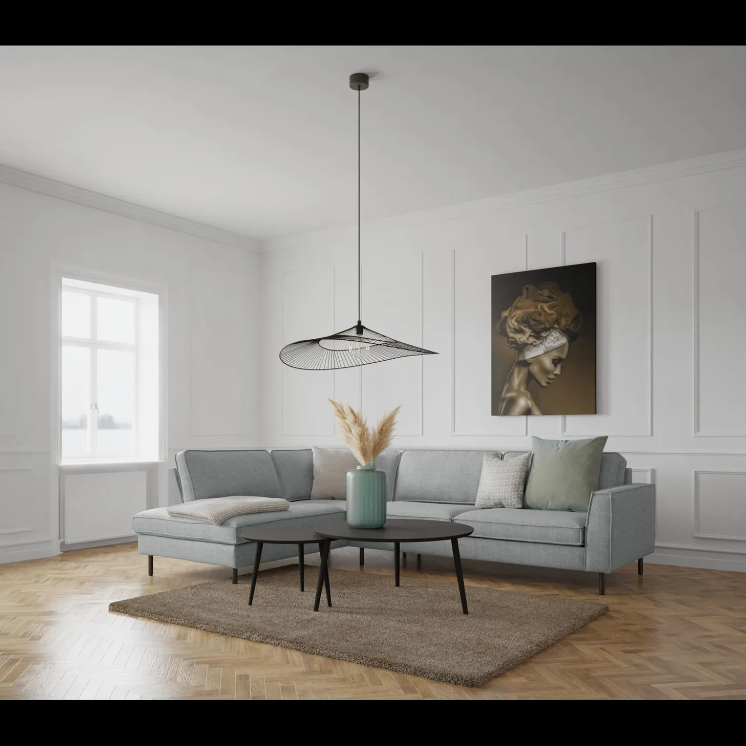 Scott venstrevendt hjørnesofa med pufafslutning