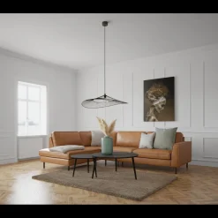 Scott venstrevendt hjørnesofa med pufafslutning