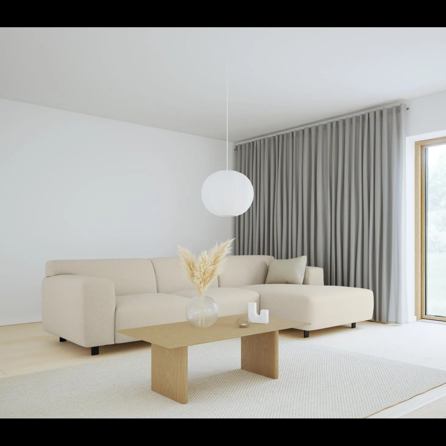 Siena højrevendt sofa med chaiselong