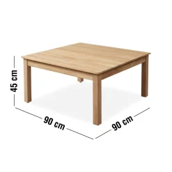 Sigrun Loungebord 90 x 90 x 45 cm