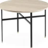 Skovby SM241/260 Sofabord med plade i lyst træ + sort stel