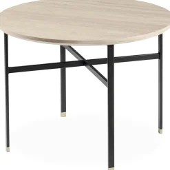 Skovby SM241/260 Sofabord med plade i lyst træ + sort stel
