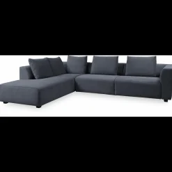 Solaro venstrevendt hjørnesofa med pufafslutning