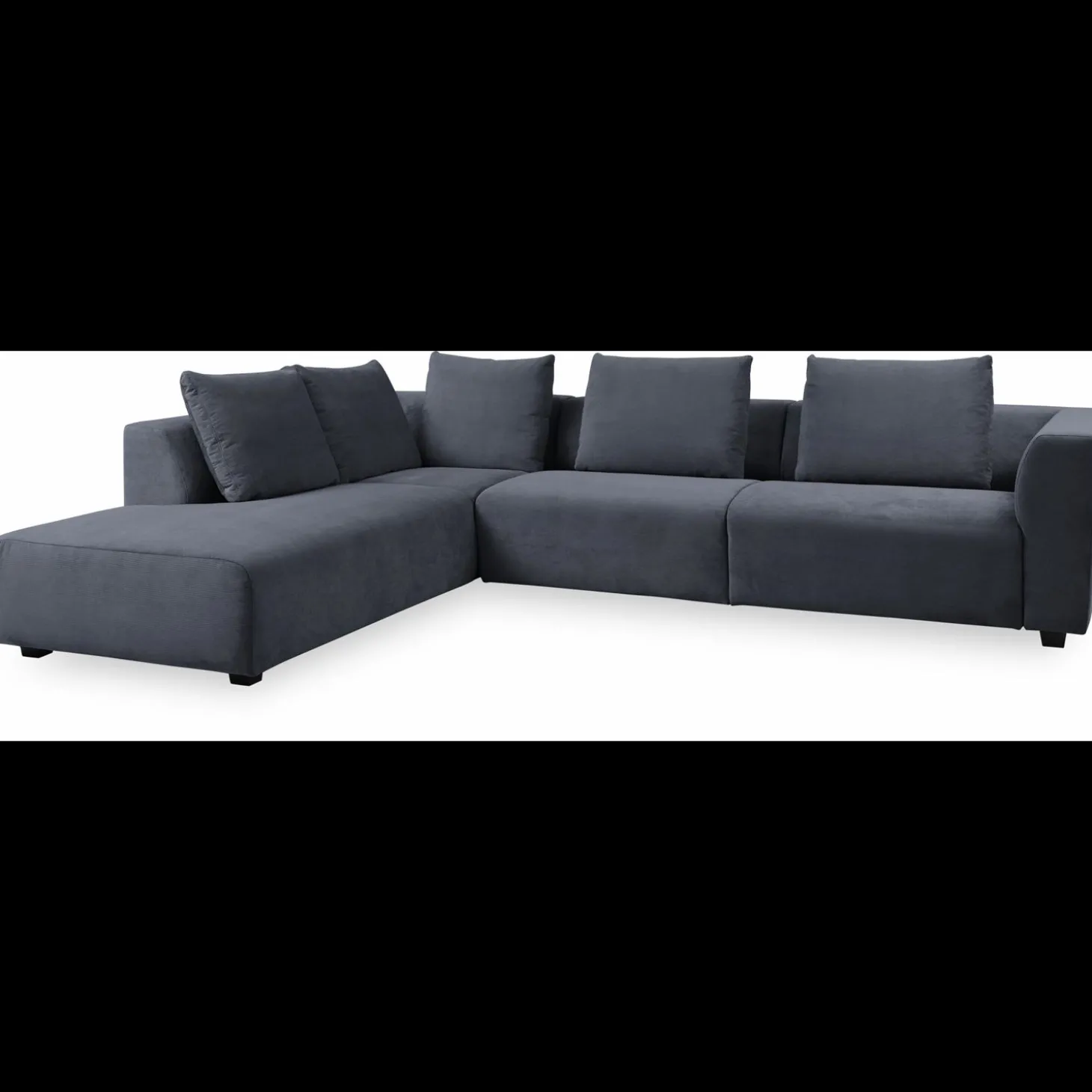 Solaro venstrevendt hjørnesofa med pufafslutning
