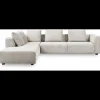 Solaro venstrevendt hjørnesofa med pufafslutning
