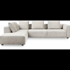Solaro venstrevendt hjørnesofa med pufafslutning