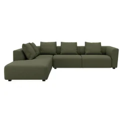 Solaro venstrevendt hjørnesofa med pufafslutning