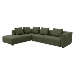 Solaro venstrevendt hjørnesofa med pufafslutning