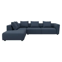 Solaro venstrevendt hjørnesofa med pufafslutning