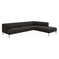 Teron højrevendt sofa med pufafslutning