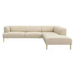 Teron højrevendt sofa med pufafslutning