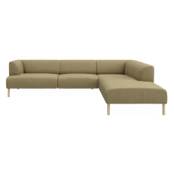 Teron højrevendt sofa med pufafslutning