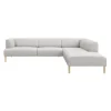 Teron højrevendt sofa med pufafslutning
