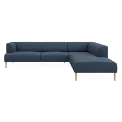 Teron højrevendt sofa med pufafslutning