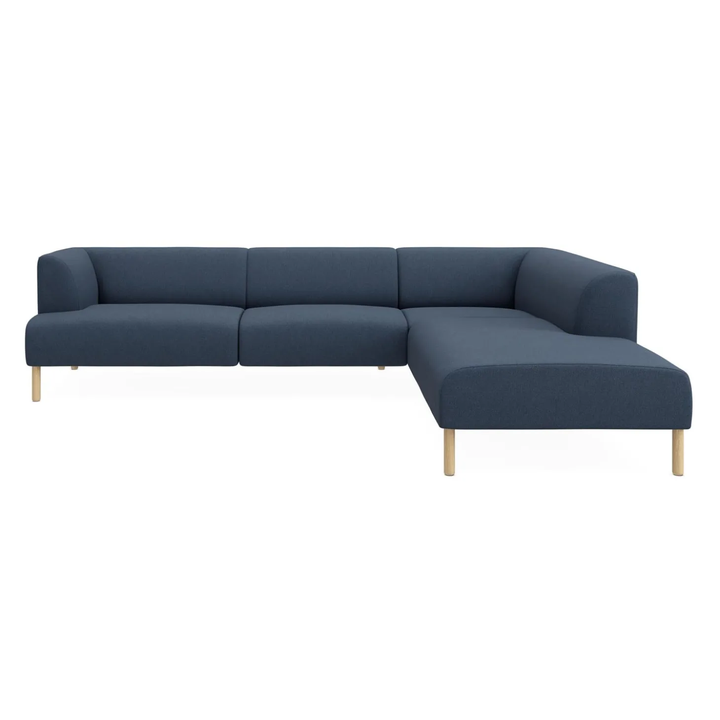 Teron højrevendt sofa med pufafslutning
