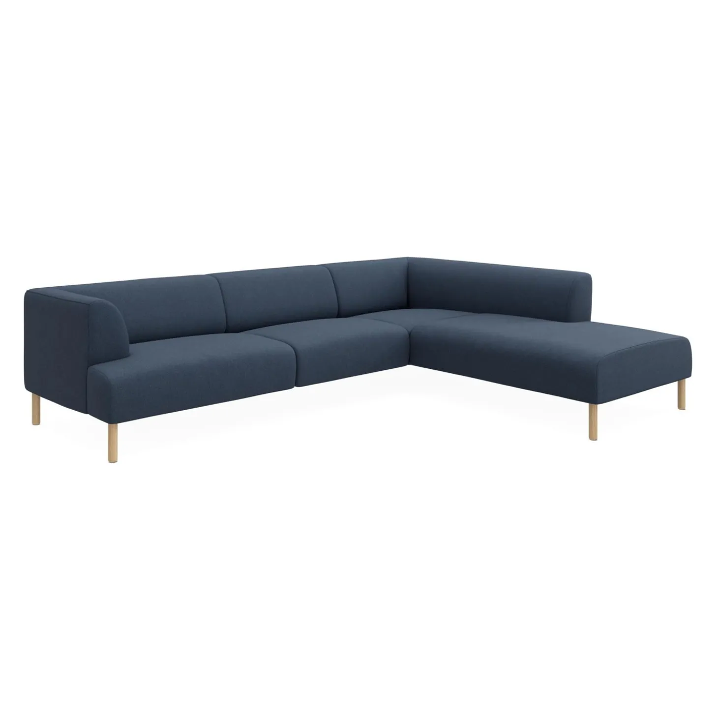 Teron højrevendt sofa med pufafslutning