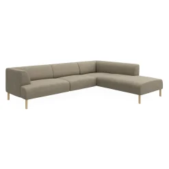Teron højrevendt sofa med pufafslutning