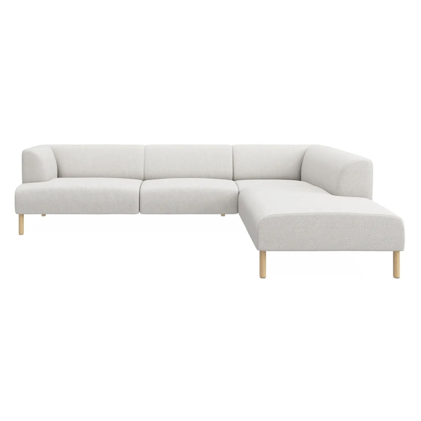 Teron højrevendt sofa med pufafslutning