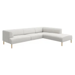 Teron højrevendt sofa med pufafslutning
