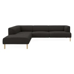 Teron venstrevendt sofa med pufafslutning