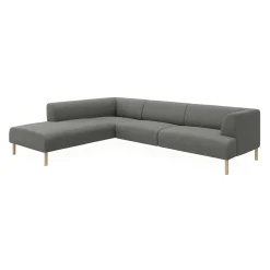 Teron venstrevendt sofa med pufafslutning