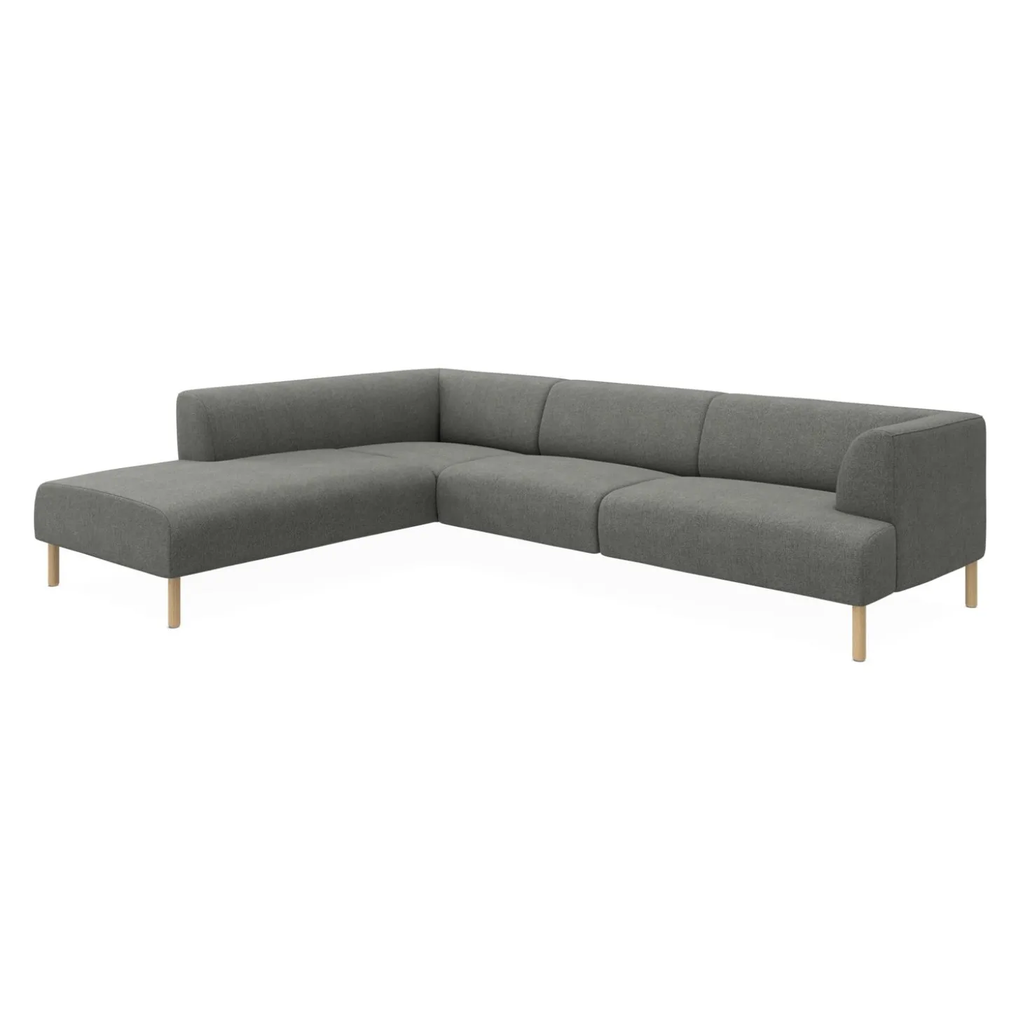 Teron venstrevendt sofa med pufafslutning