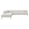 Teron venstrevendt sofa med pufafslutning