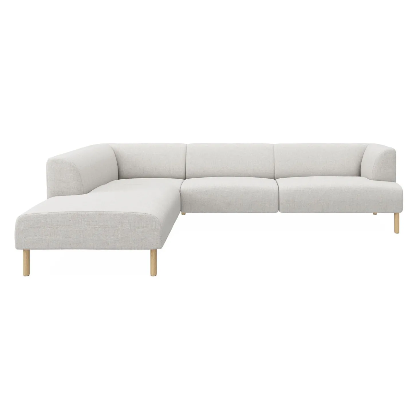 Teron venstrevendt sofa med pufafslutning