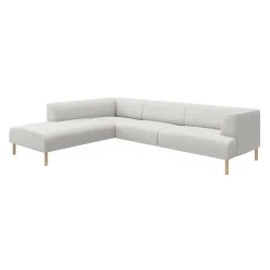 Teron venstrevendt sofa med pufafslutning
