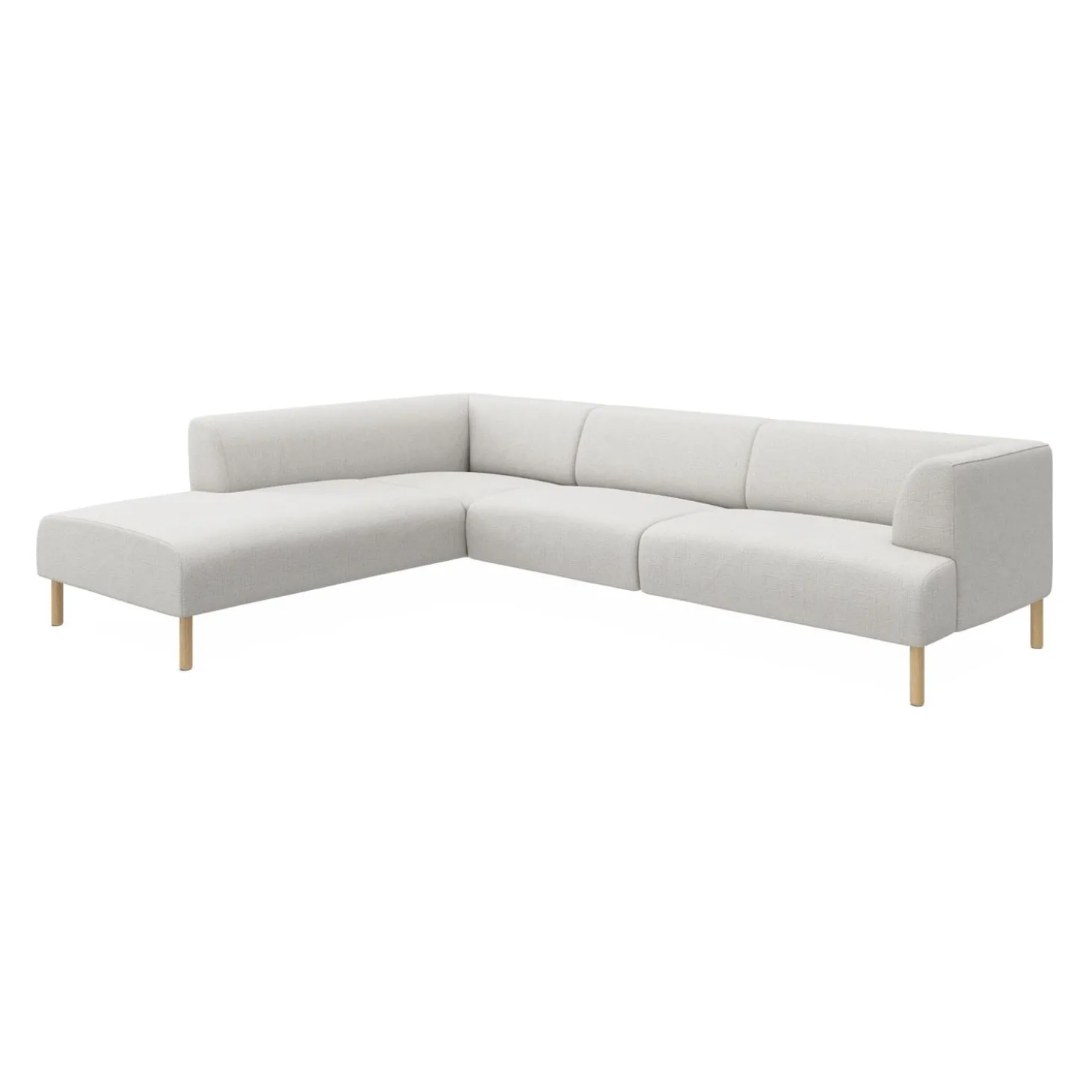 Teron venstrevendt sofa med pufafslutning