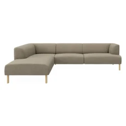 Teron venstrevendt sofa med pufafslutning