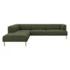 Teron venstrevendt sofa med pufafslutning
