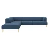 Teron venstrevendt sofa med pufafslutning
