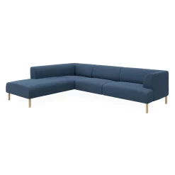 Teron venstrevendt sofa med pufafslutning