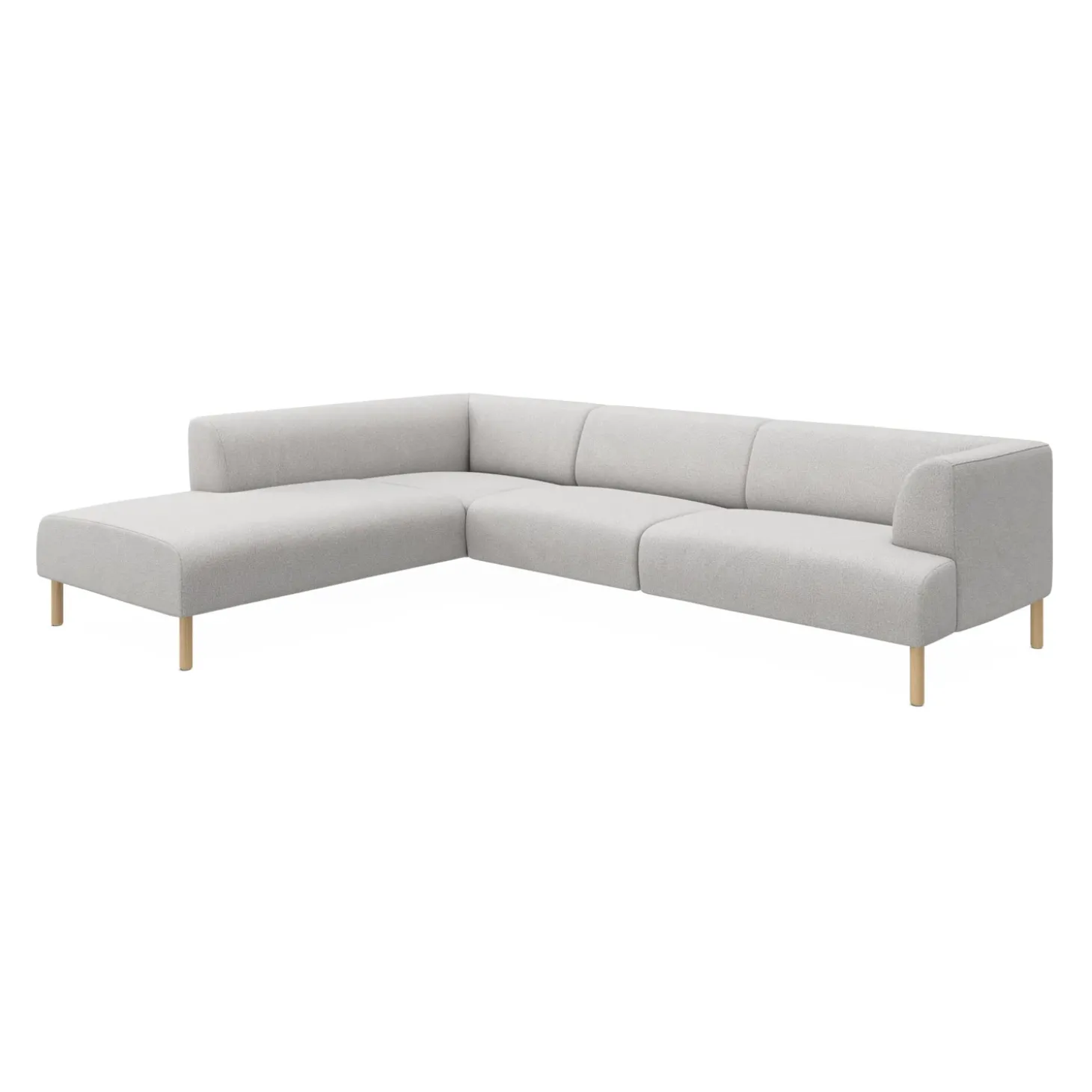 Teron venstrevendt sofa med pufafslutning
