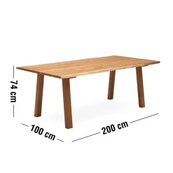 Timber 200 x 100 x 75 cm Spisebord 200 x 100 x 75 cm