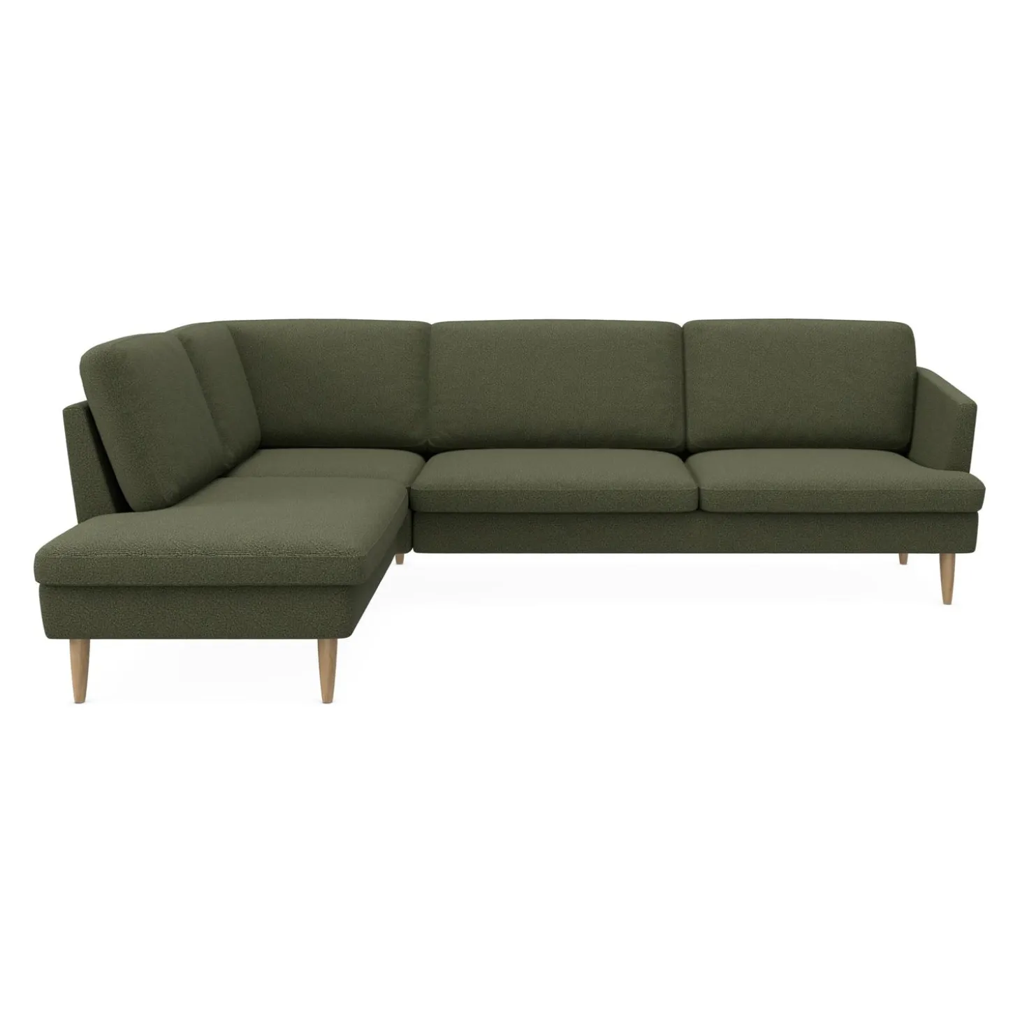 Timian venstrevendt hjørnesofa med pufafslutning