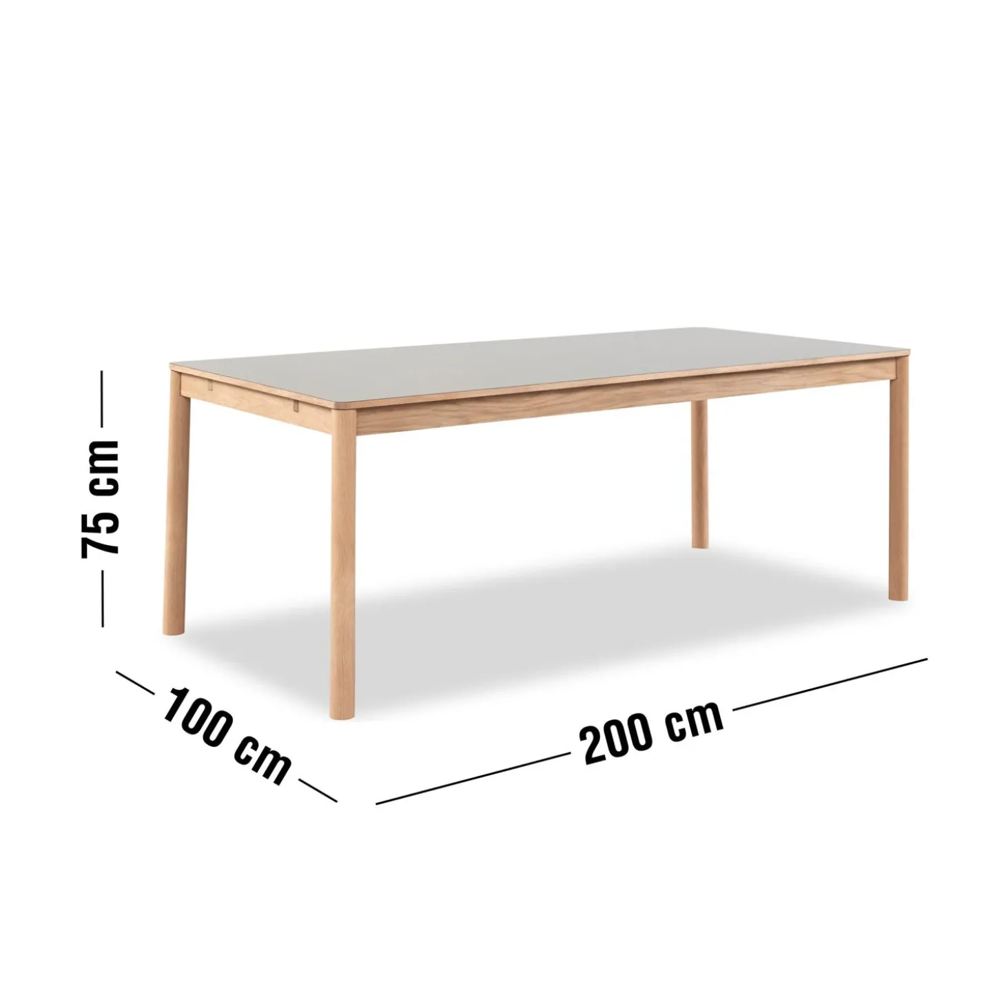 Torsby Spisebord 200 x 100 x 75 cm