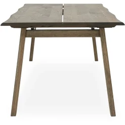 True Spisebord 160 x 95 x 75 cm, plade + ben i mørkt træ